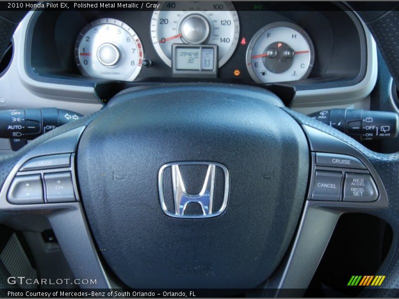 Polished Metal Metallic / Gray 2010 Honda Pilot EX