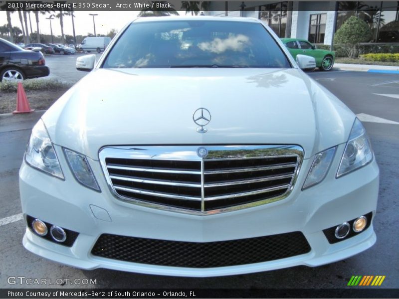 Arctic White / Black 2010 Mercedes-Benz E 350 Sedan