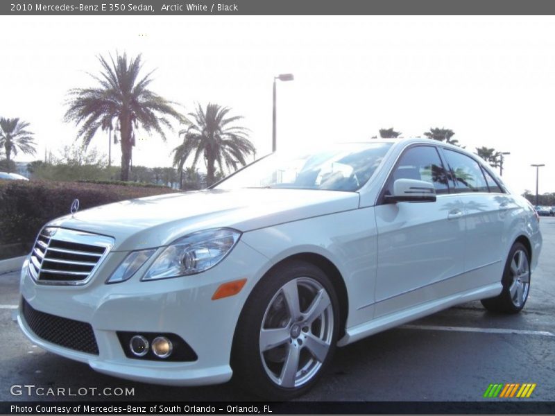 Arctic White / Black 2010 Mercedes-Benz E 350 Sedan