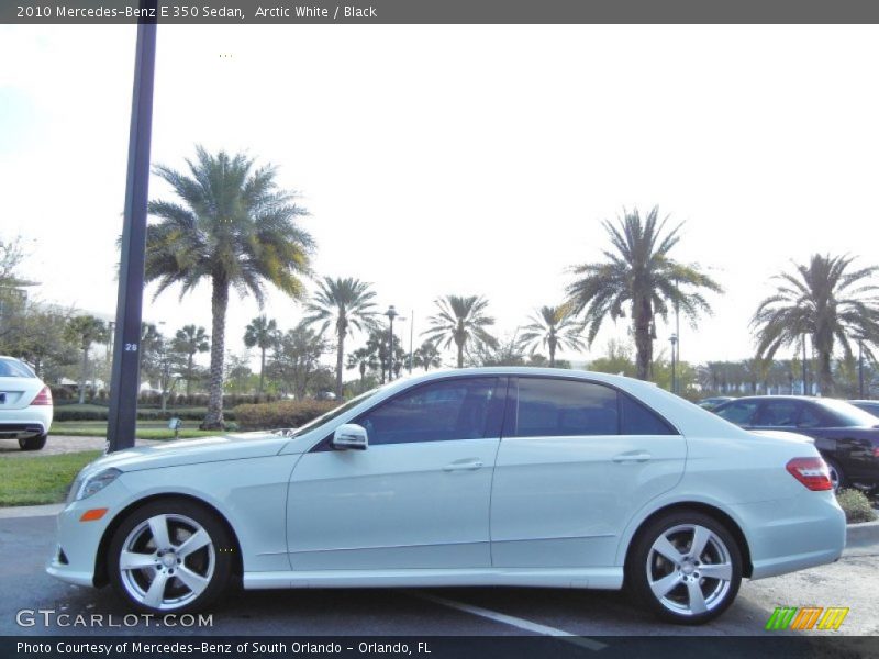 Arctic White / Black 2010 Mercedes-Benz E 350 Sedan