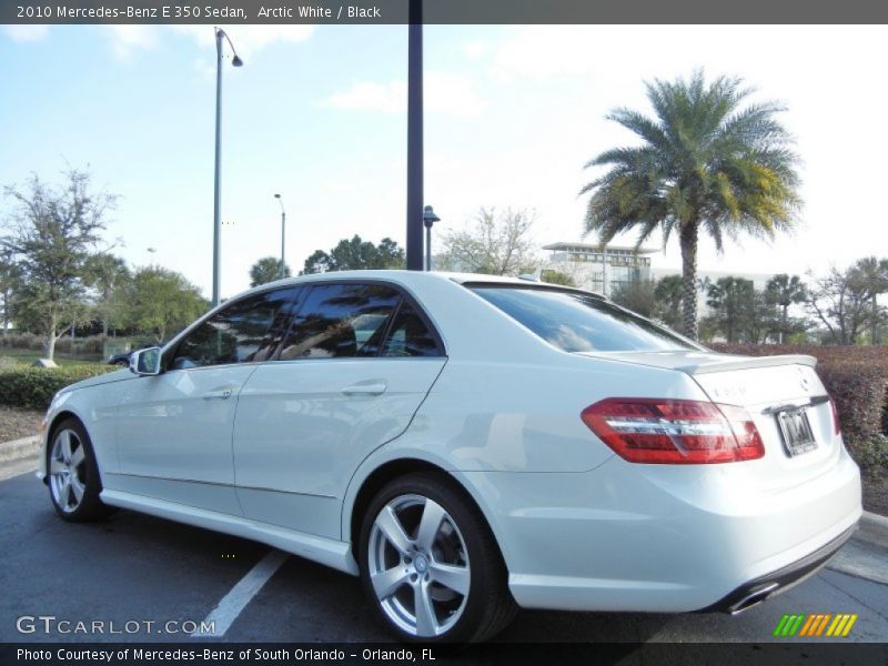 Arctic White / Black 2010 Mercedes-Benz E 350 Sedan