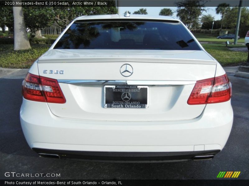 Arctic White / Black 2010 Mercedes-Benz E 350 Sedan