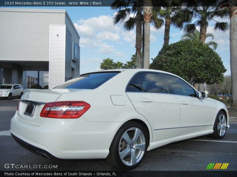 Arctic White / Black 2010 Mercedes-Benz E 350 Sedan