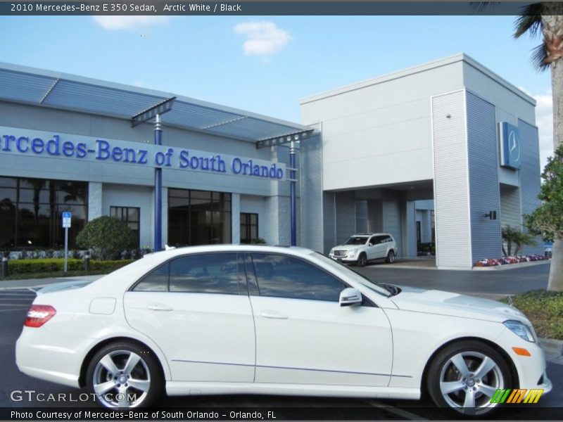 Arctic White / Black 2010 Mercedes-Benz E 350 Sedan