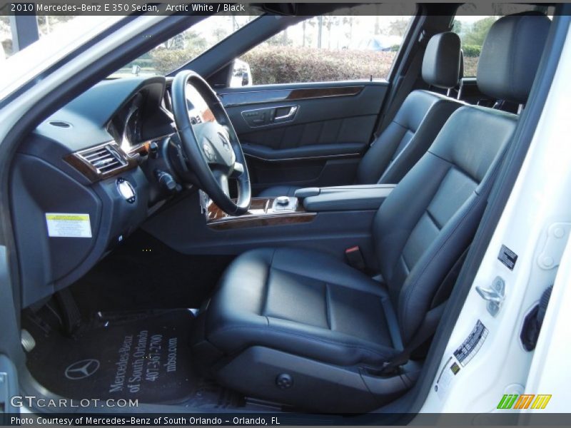 Arctic White / Black 2010 Mercedes-Benz E 350 Sedan