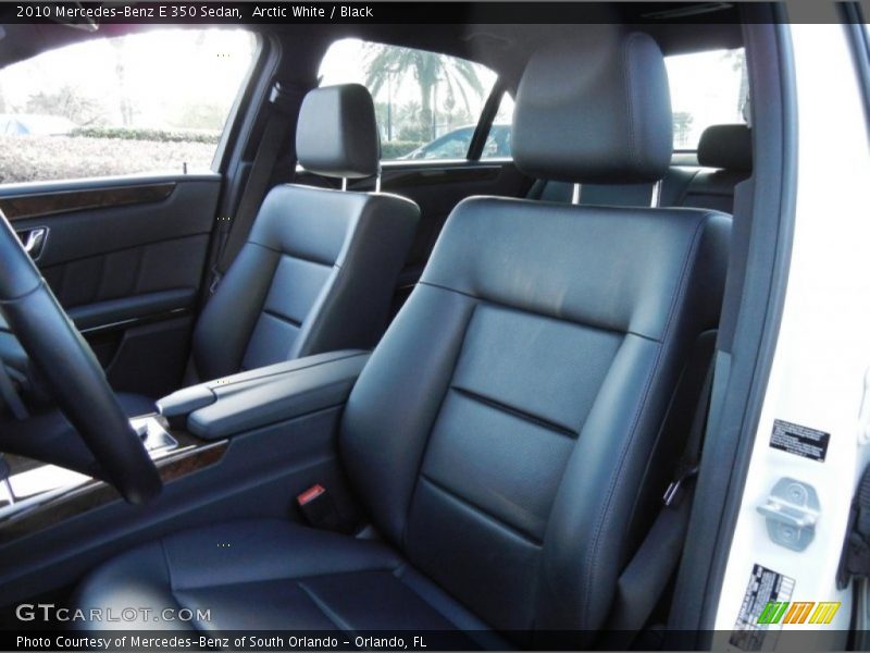 Arctic White / Black 2010 Mercedes-Benz E 350 Sedan