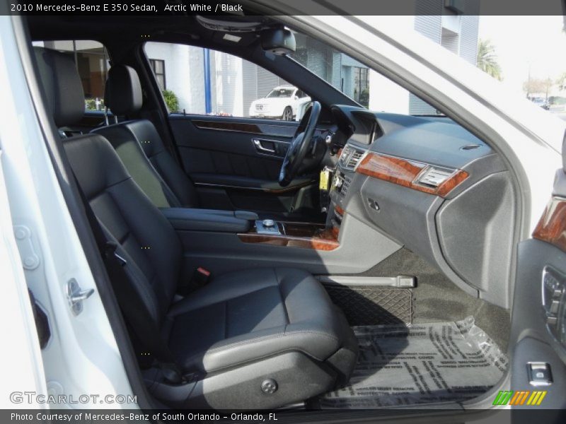 Arctic White / Black 2010 Mercedes-Benz E 350 Sedan