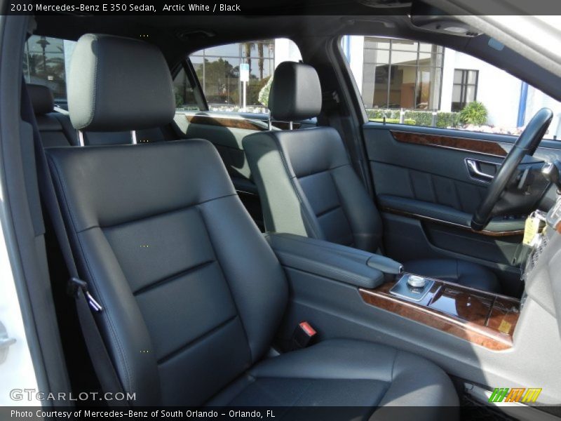 Arctic White / Black 2010 Mercedes-Benz E 350 Sedan