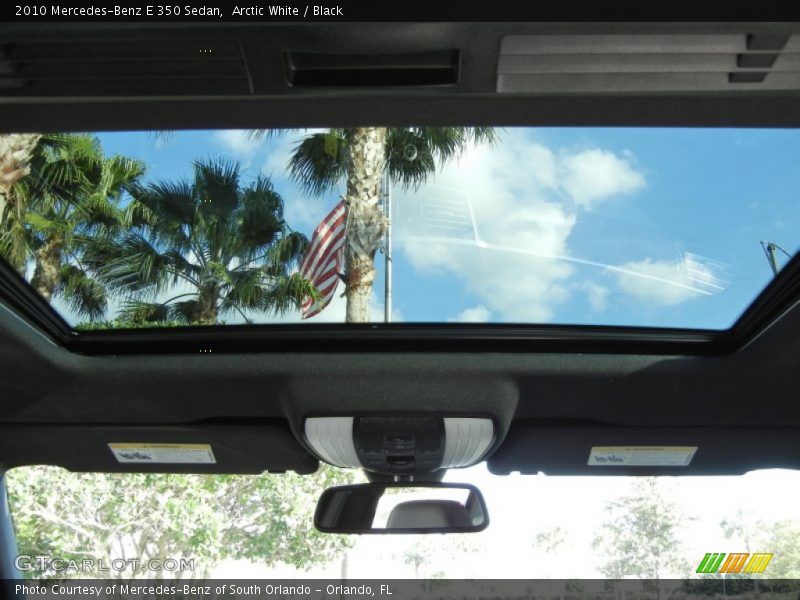 Arctic White / Black 2010 Mercedes-Benz E 350 Sedan
