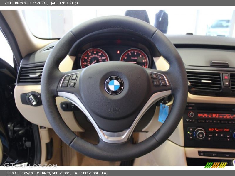 Jet Black / Beige 2013 BMW X1 sDrive 28i