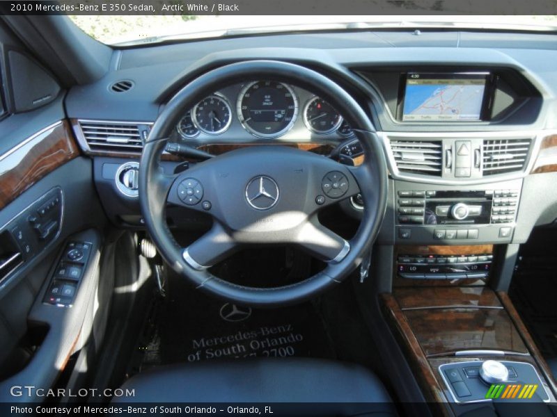 Arctic White / Black 2010 Mercedes-Benz E 350 Sedan