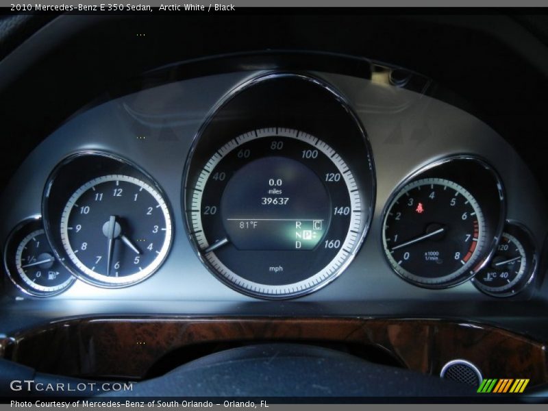 Arctic White / Black 2010 Mercedes-Benz E 350 Sedan
