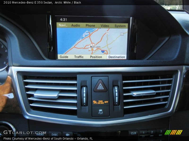 Arctic White / Black 2010 Mercedes-Benz E 350 Sedan