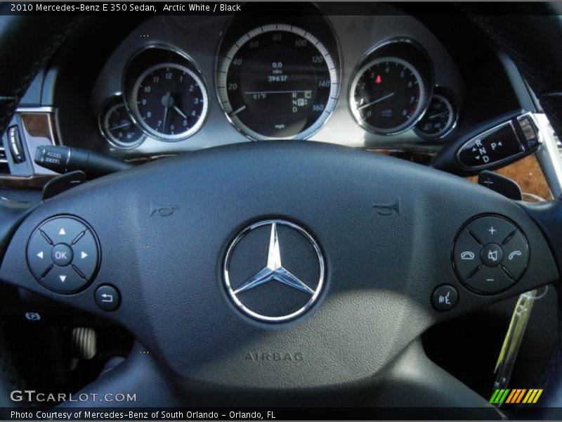 Arctic White / Black 2010 Mercedes-Benz E 350 Sedan