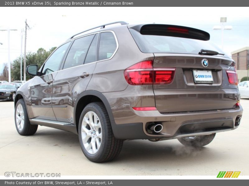 Sparkling Bronze Metallic / Cinnamon Brown 2013 BMW X5 xDrive 35i