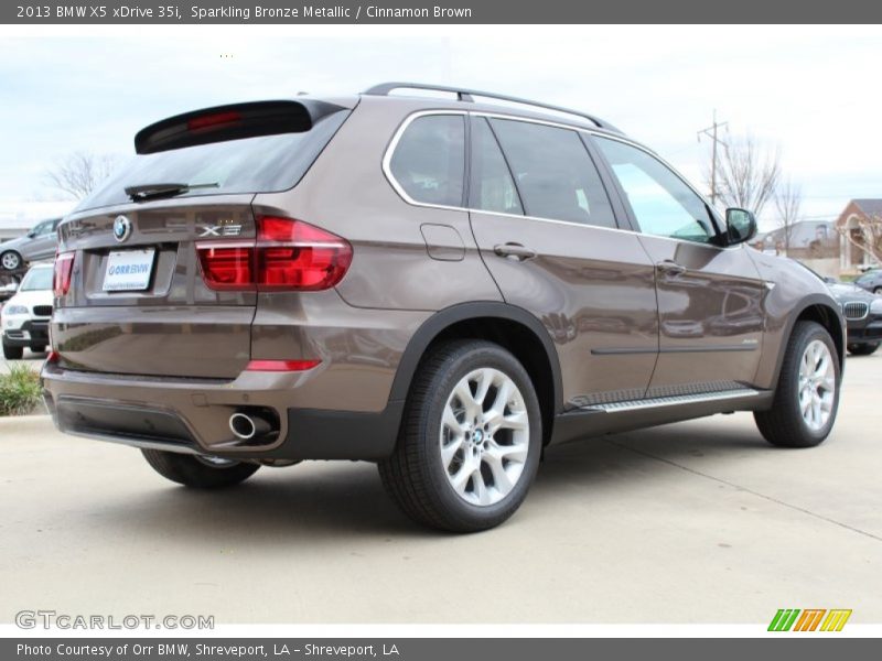 Sparkling Bronze Metallic / Cinnamon Brown 2013 BMW X5 xDrive 35i