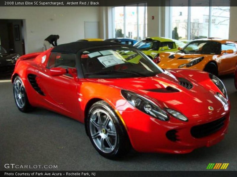 Ardent Red / Black 2008 Lotus Elise SC Supercharged