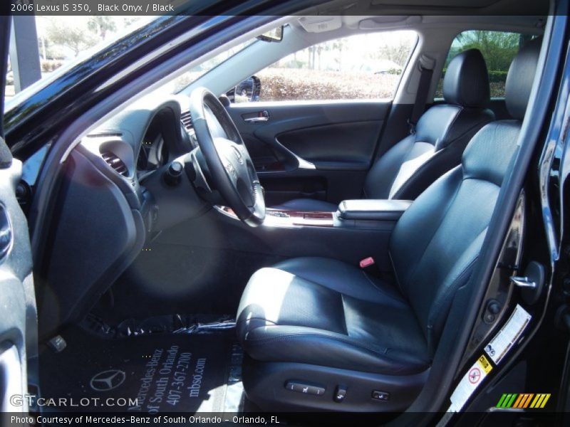 Black Onyx / Black 2006 Lexus IS 350