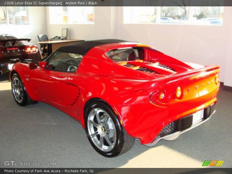 Ardent Red / Black 2008 Lotus Elise SC Supercharged