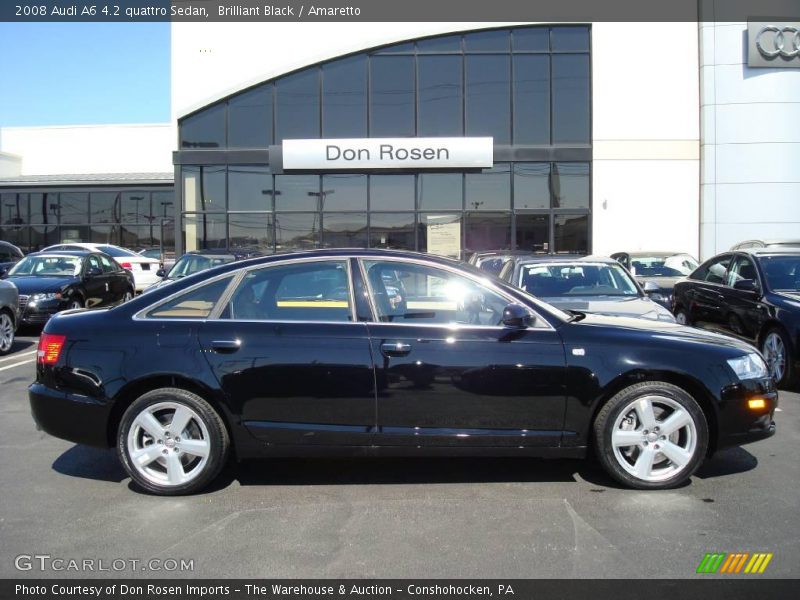 Brilliant Black / Amaretto 2008 Audi A6 4.2 quattro Sedan