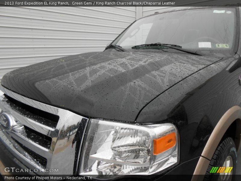 Green Gem / King Ranch Charcoal Black/Chaparral Leather 2013 Ford Expedition EL King Ranch