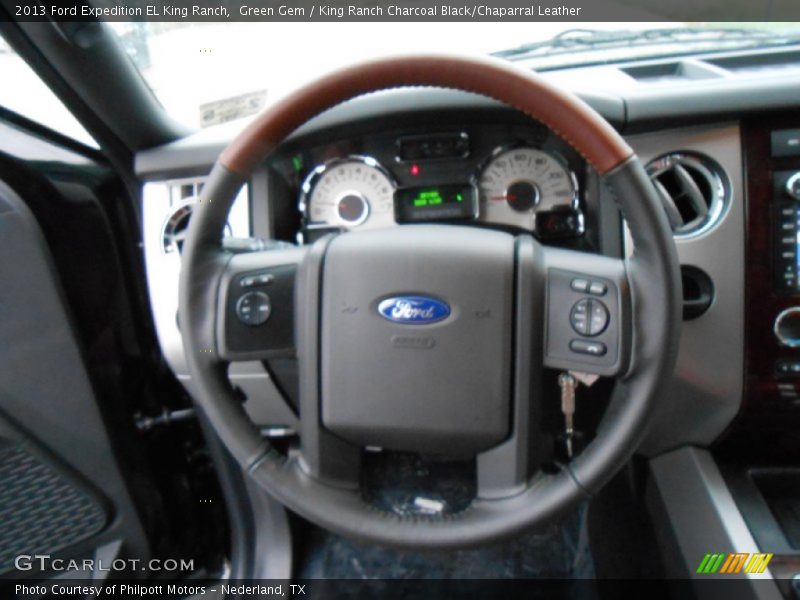 Green Gem / King Ranch Charcoal Black/Chaparral Leather 2013 Ford Expedition EL King Ranch