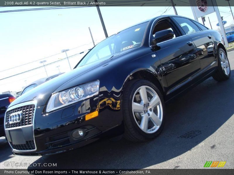 Brilliant Black / Amaretto 2008 Audi A6 4.2 quattro Sedan