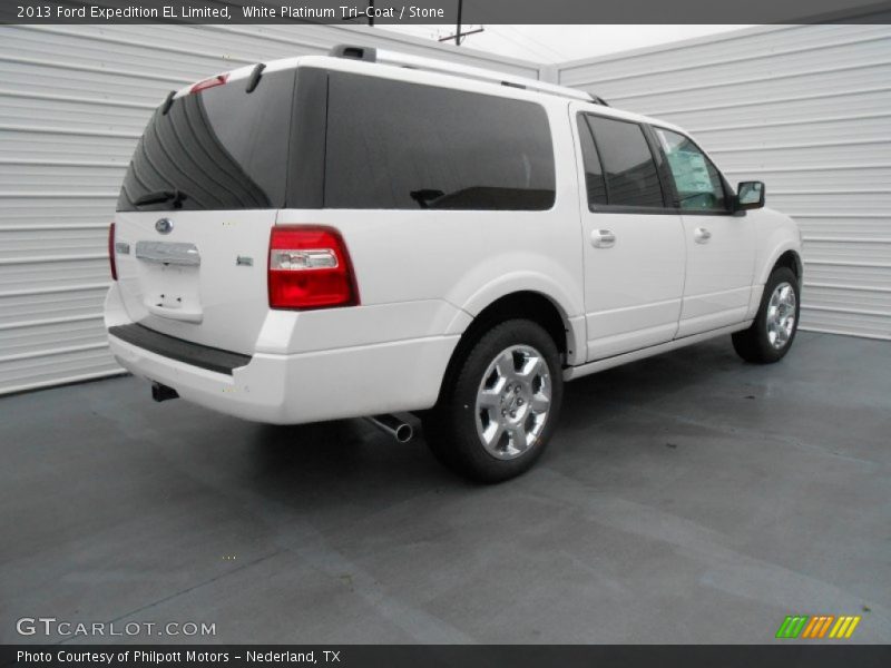 White Platinum Tri-Coat / Stone 2013 Ford Expedition EL Limited