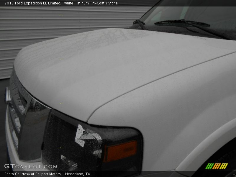 White Platinum Tri-Coat / Stone 2013 Ford Expedition EL Limited