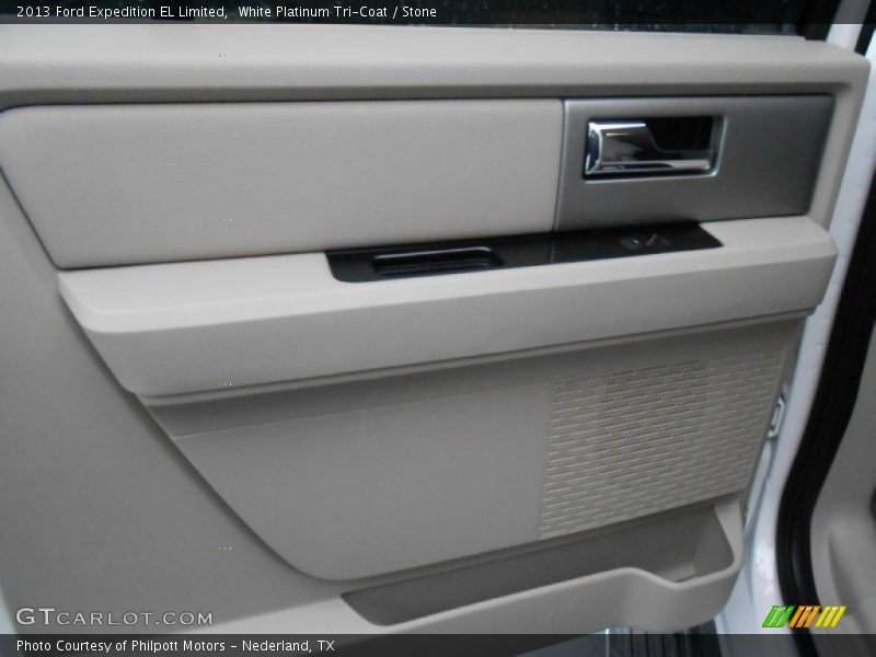 White Platinum Tri-Coat / Stone 2013 Ford Expedition EL Limited