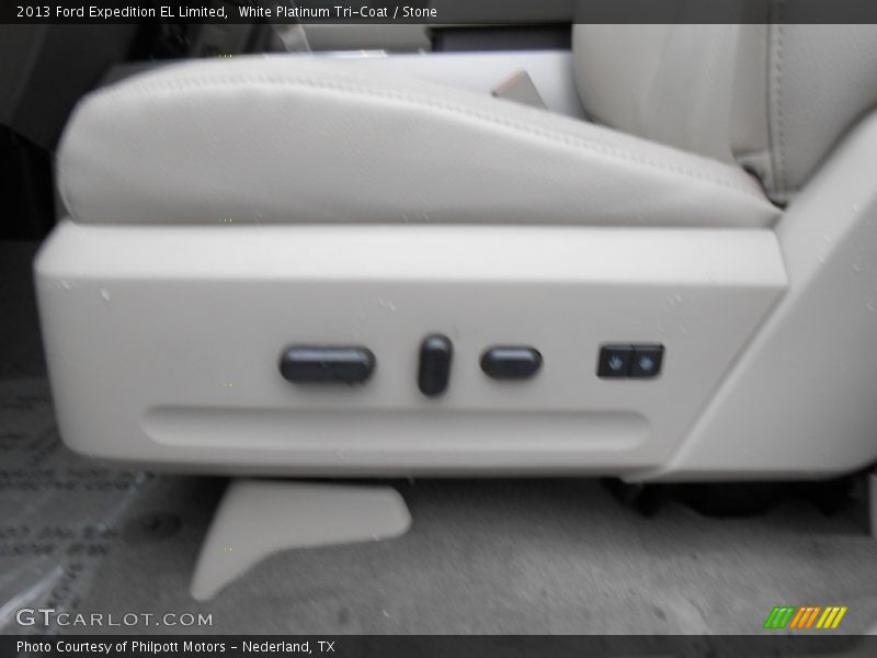 White Platinum Tri-Coat / Stone 2013 Ford Expedition EL Limited