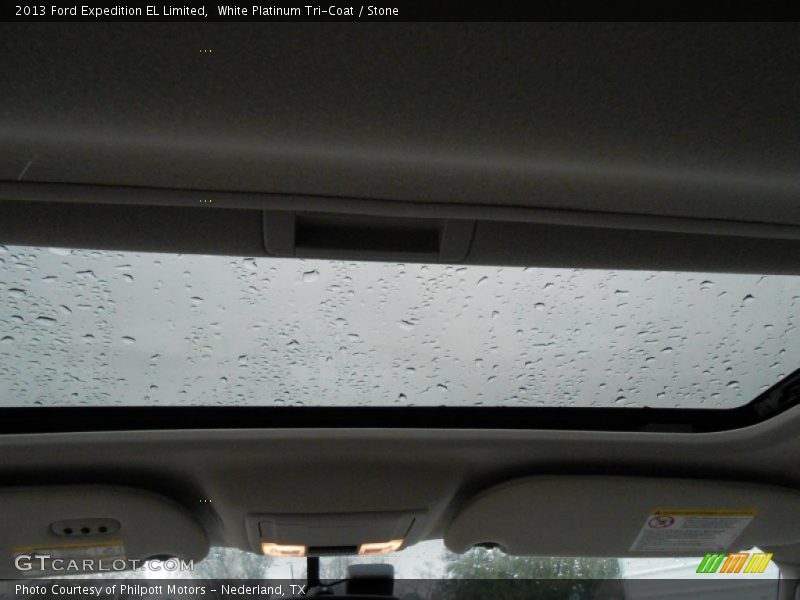 White Platinum Tri-Coat / Stone 2013 Ford Expedition EL Limited