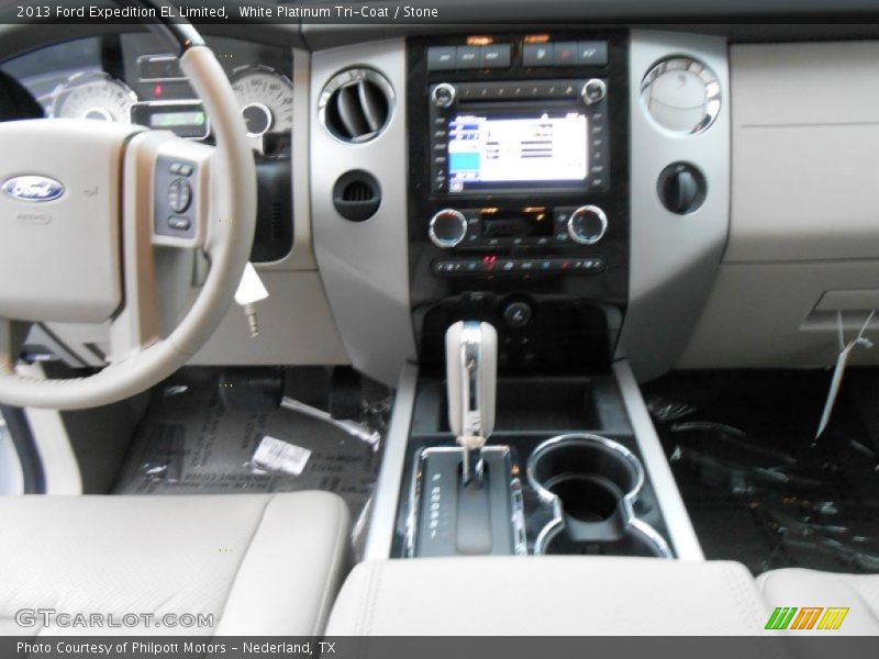 White Platinum Tri-Coat / Stone 2013 Ford Expedition EL Limited