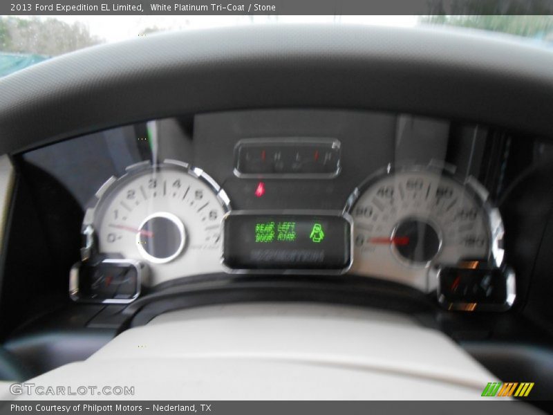 White Platinum Tri-Coat / Stone 2013 Ford Expedition EL Limited