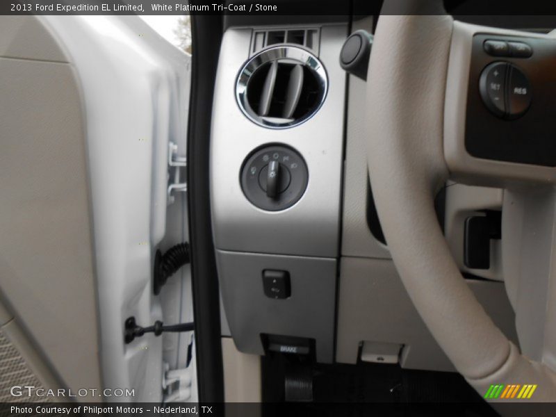 White Platinum Tri-Coat / Stone 2013 Ford Expedition EL Limited