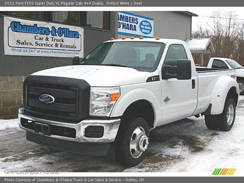 Oxford White / Steel 2011 Ford F350 Super Duty XL Regular Cab 4x4 Dually