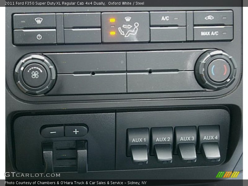 Controls of 2011 F350 Super Duty XL Regular Cab 4x4 Dually