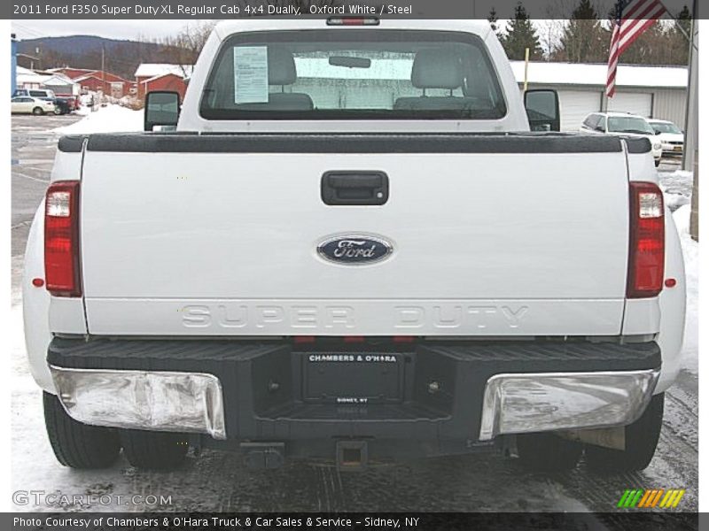 Oxford White / Steel 2011 Ford F350 Super Duty XL Regular Cab 4x4 Dually