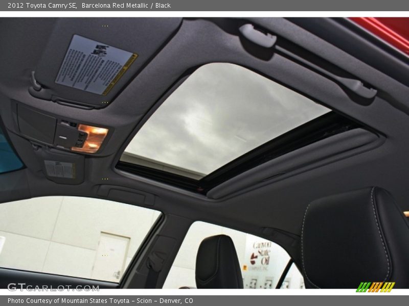 Barcelona Red Metallic / Black 2012 Toyota Camry SE