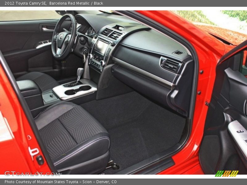 Barcelona Red Metallic / Black 2012 Toyota Camry SE