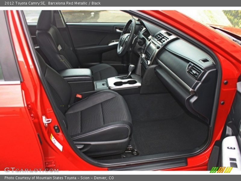 Barcelona Red Metallic / Black 2012 Toyota Camry SE