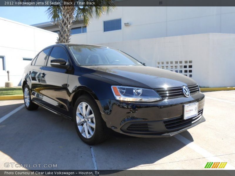 Black / Titan Black 2012 Volkswagen Jetta SE Sedan