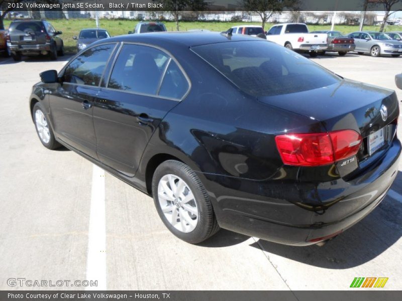 Black / Titan Black 2012 Volkswagen Jetta SE Sedan
