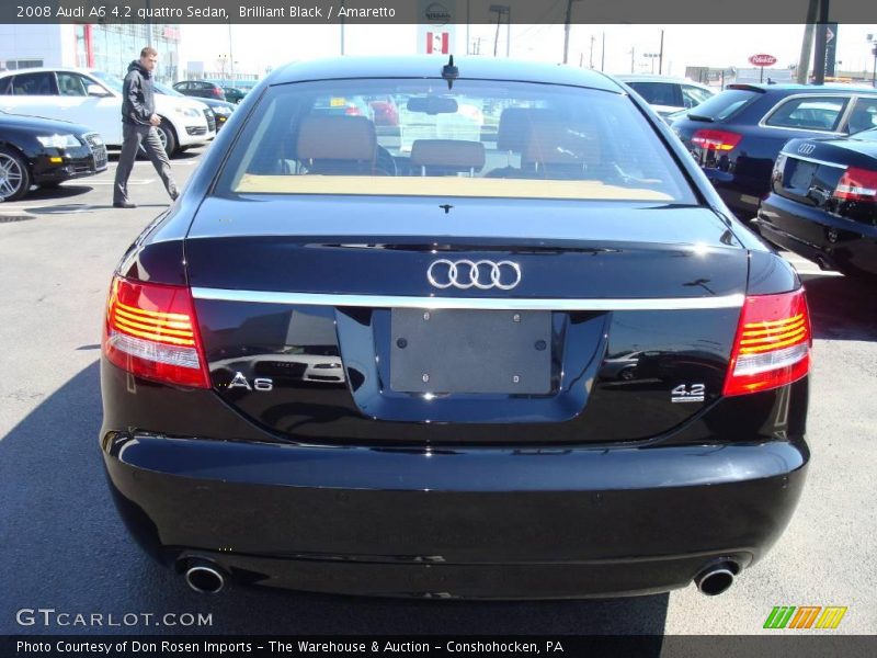 Brilliant Black / Amaretto 2008 Audi A6 4.2 quattro Sedan