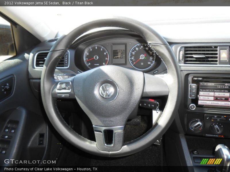 Black / Titan Black 2012 Volkswagen Jetta SE Sedan