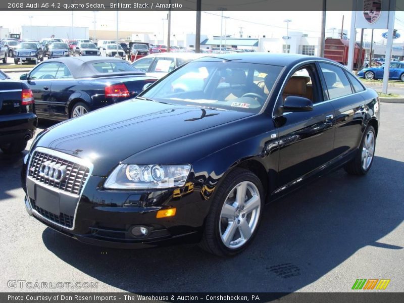 Brilliant Black / Amaretto 2008 Audi A6 4.2 quattro Sedan