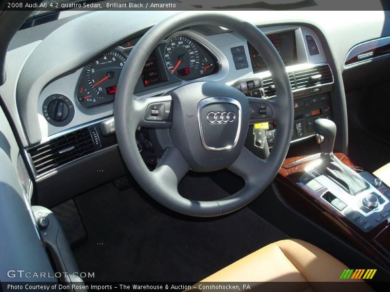 Brilliant Black / Amaretto 2008 Audi A6 4.2 quattro Sedan
