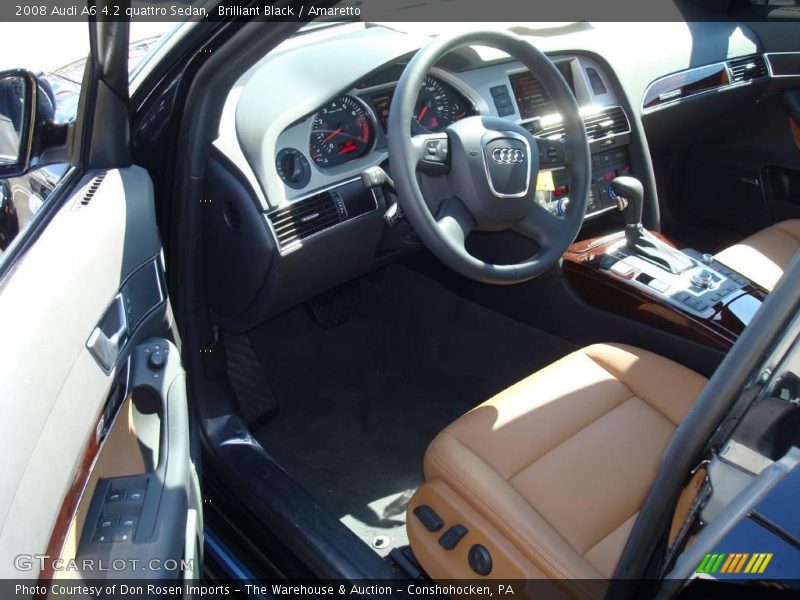 Brilliant Black / Amaretto 2008 Audi A6 4.2 quattro Sedan