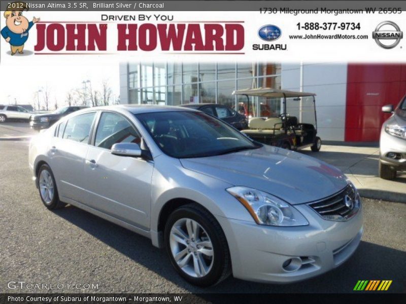 Brilliant Silver / Charcoal 2012 Nissan Altima 3.5 SR