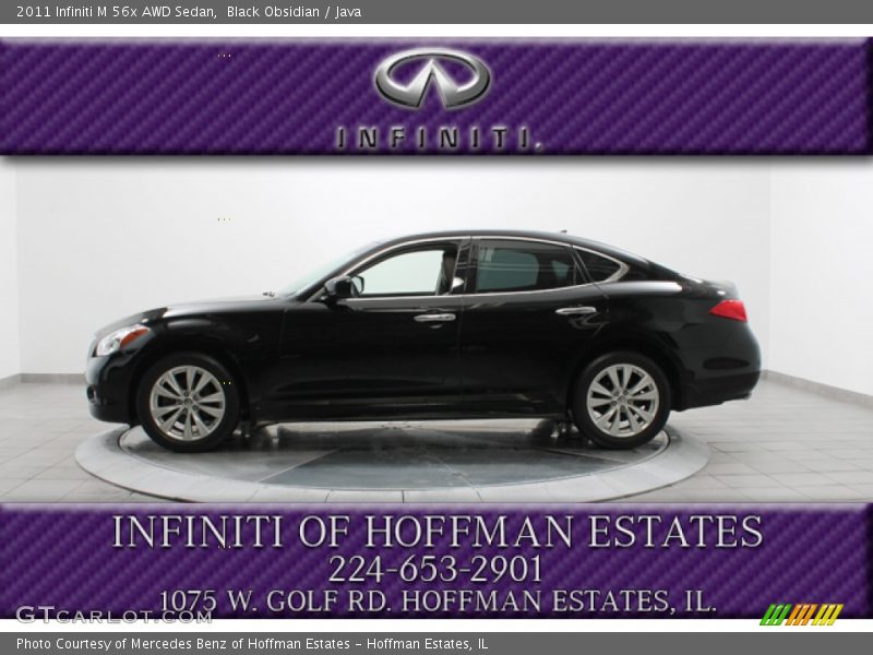 Black Obsidian / Java 2011 Infiniti M 56x AWD Sedan